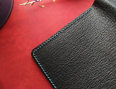 Кошелёк "Бифолд" чёрный/синий