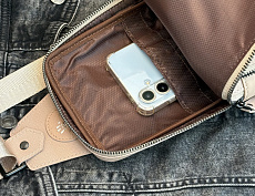 Сумка-слинг Авеню-35 (Сафьяно) беж.