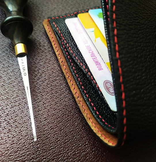 Кошелёк "Бифолд" натуральная кожа