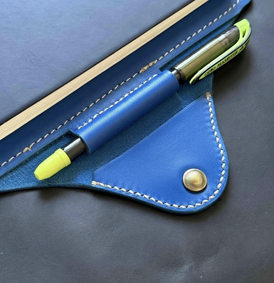 Обложка для ежедневника А6 (синяя)