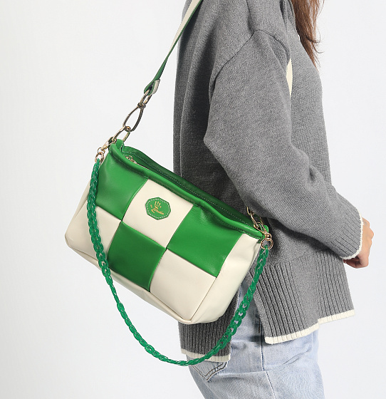 Сумка «Бристоль» white/green