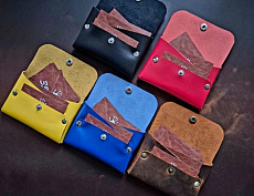  Кошелёк визитница натуральная кожа