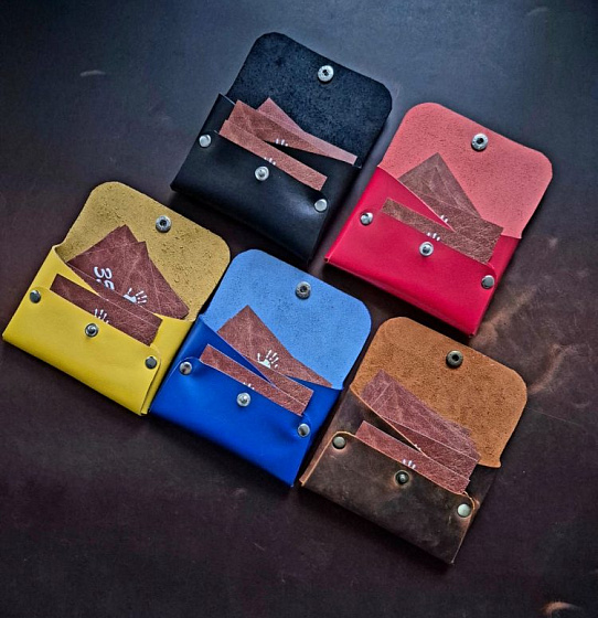  Кошелёк визитница натуральная кожа