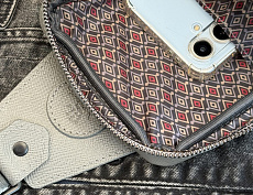 Сумка-слинг Авеню-35 (Сафьяно) серая