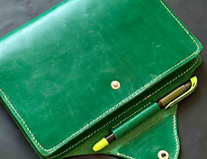 Обложка для ежедневника А6 (зелёная)