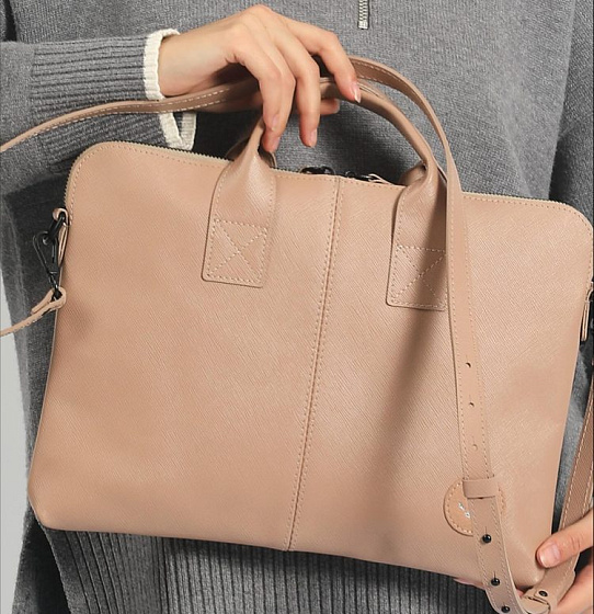 Сумка для ноутбука «Сити-лайн» (беж.)