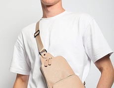 Сумка-слинг Авеню-35 (Сафьяно) беж.