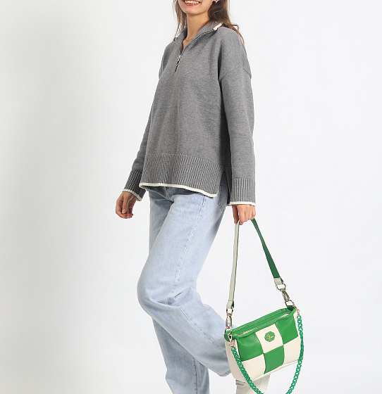 Сумка «Бристоль» white/green