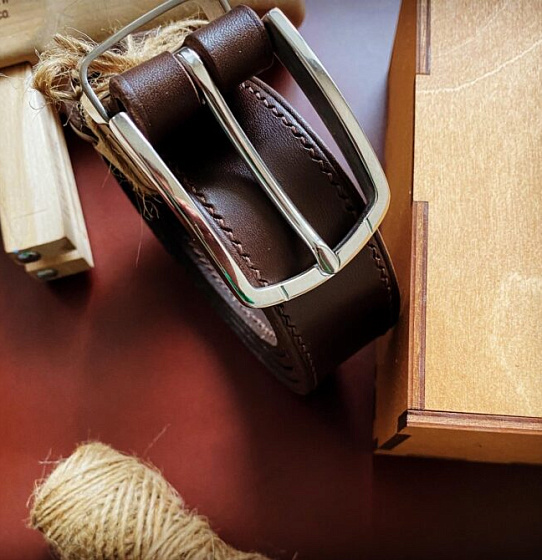 Ремень "MPG-35" из натуральной кожи