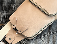 Сумка-слинг Авеню-35 (Сафьяно) беж.