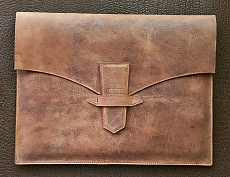 Папка для документов из натуральной кожи (кор.)