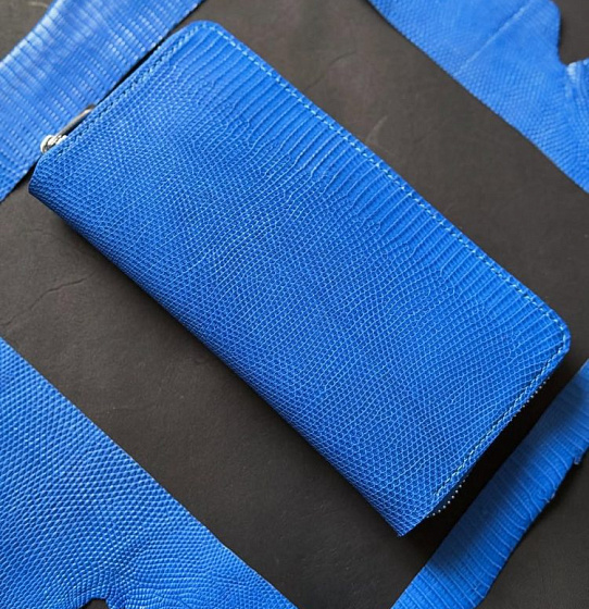 Большой кошелек из кожи варана