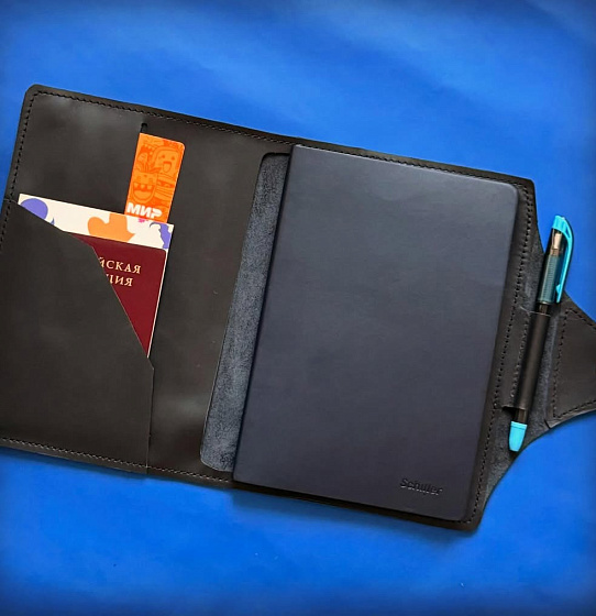 Обложка для ежедневника А6 (чёрная)