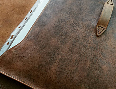 Папка для документов из натуральной кожи (кор.)