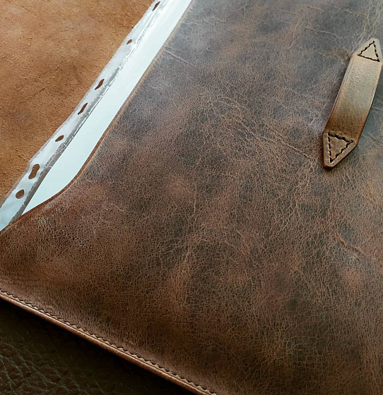 Папка для документов из натуральной кожи (кор.)