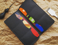 Лонг из натуральной кожи (увеличенный)