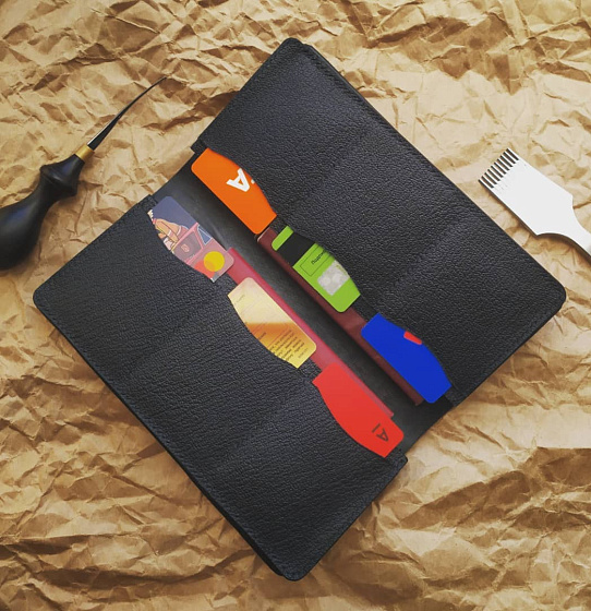 Лонг из натуральной кожи (увеличенный)