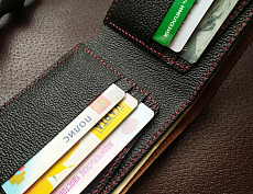 Кошелёк "Бифолд" натуральная кожа