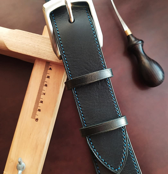 Ремень "Классик Black & Blue"