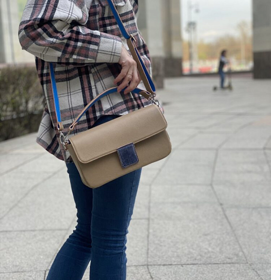 Сумка “Fusion” Creme and Blue