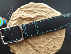 Ремень "Классик Derby Black & Blue" roller 