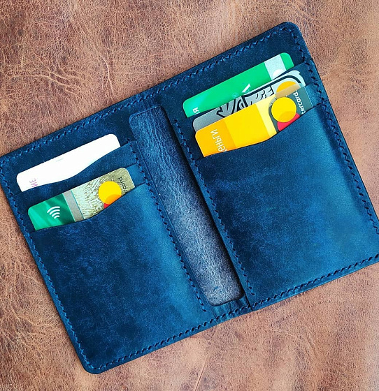  Классический кардхолдер "Книжка" (синий)