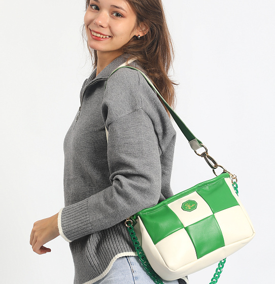 Сумка «Бристоль» white/green
