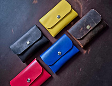  Кошелёк визитница натуральная кожа