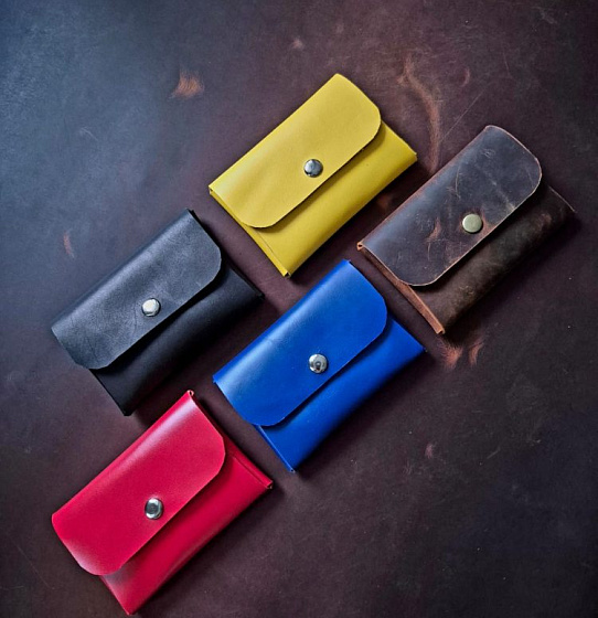  Кошелёк визитница натуральная кожа