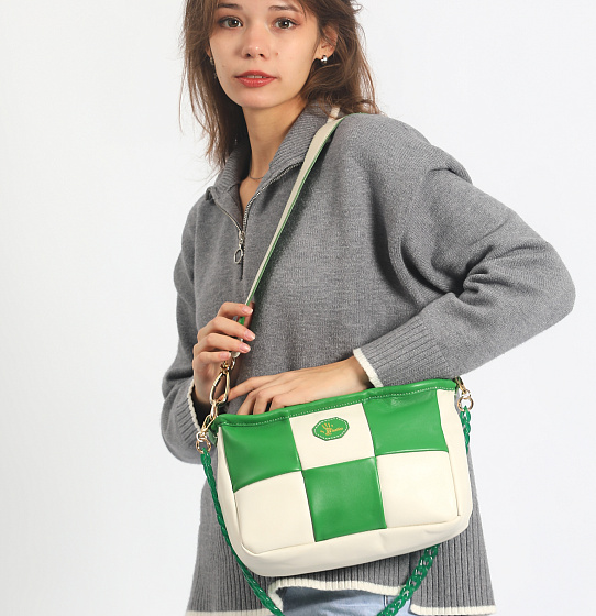Сумка «Бристоль» white/green
