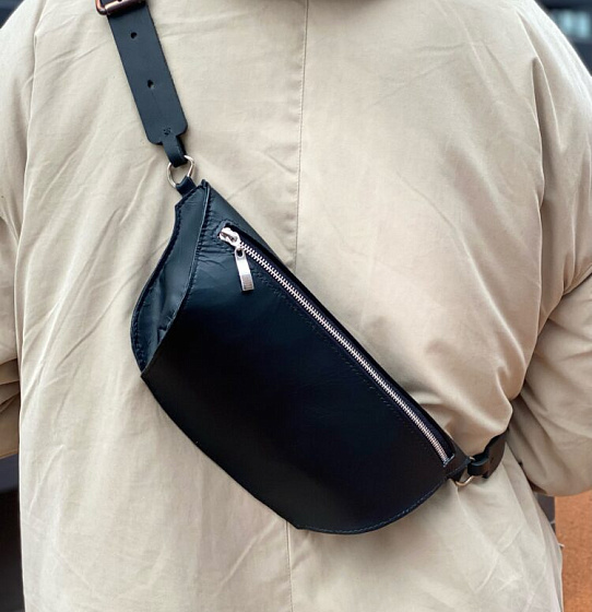 Сумка-Банан из натуральной кожи