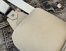 Сумка-слинг Авеню-35 (Сафьяно) серая