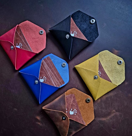 Картхолдер «Конверт» кожа