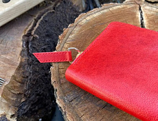 Большой кошелек на молнии (красный)