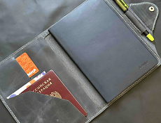 Обложка для ежедневника А6 (серая)