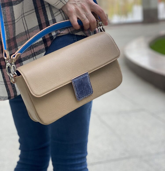 Сумка “Fusion” Creme and Blue