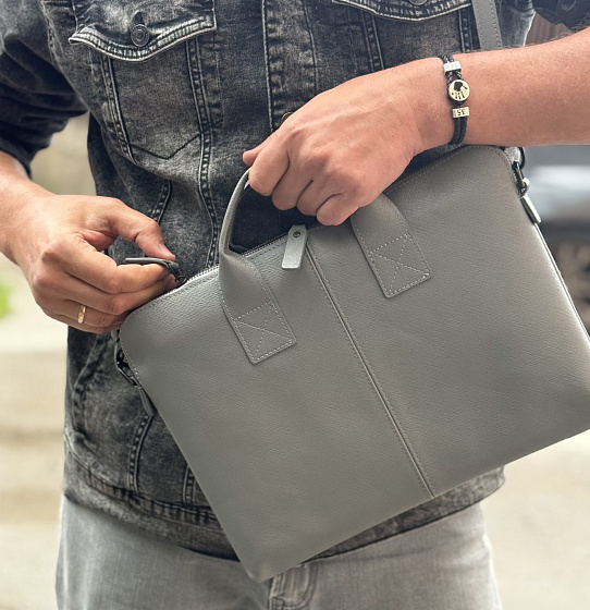 Сумка для ноутбука «Сити-лайн» (серая)