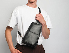 Сумка-слинг Авеню-35 (чёрная Nappa)