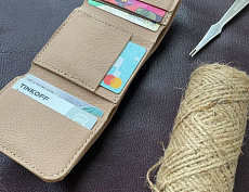 Кошелек «Трифолд» (беж.)