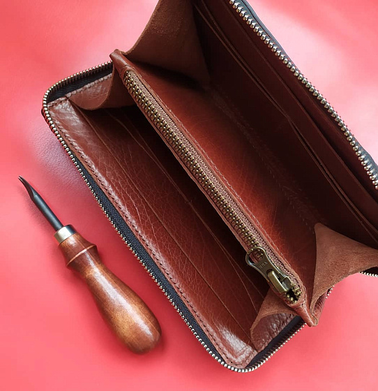 Большой кошелек на молнии (кор.)