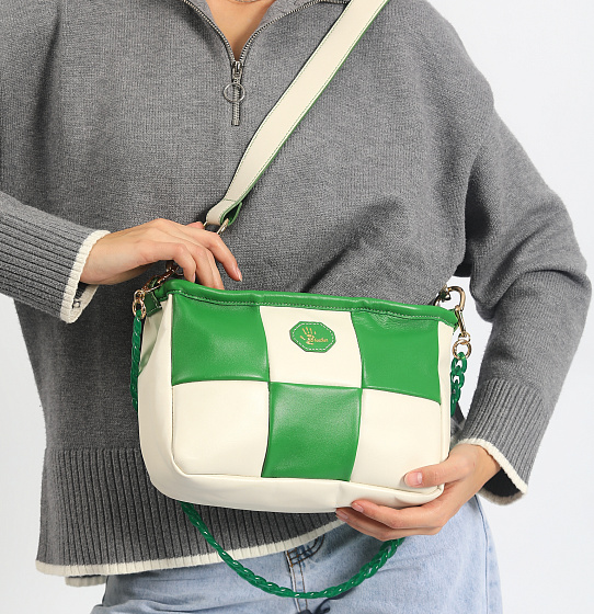 Сумка «Бристоль» white/green