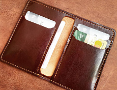  Классический кардхолдер "Книжка" (тёмно-кор)