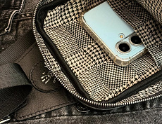 Сумка-слинг Авеню-35 (чёрная Nappa)