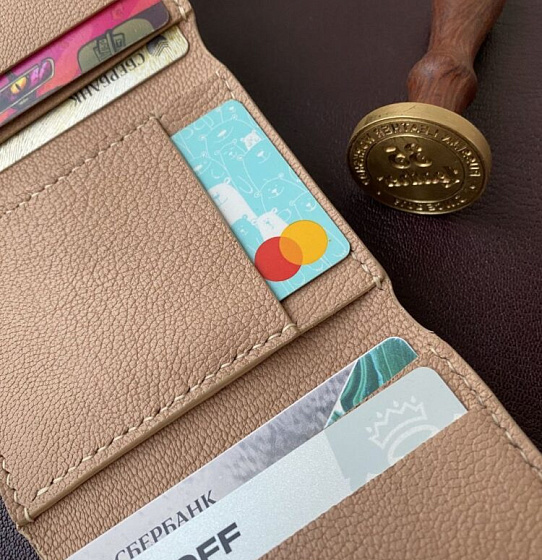 Кошелек «Трифолд» (беж.)