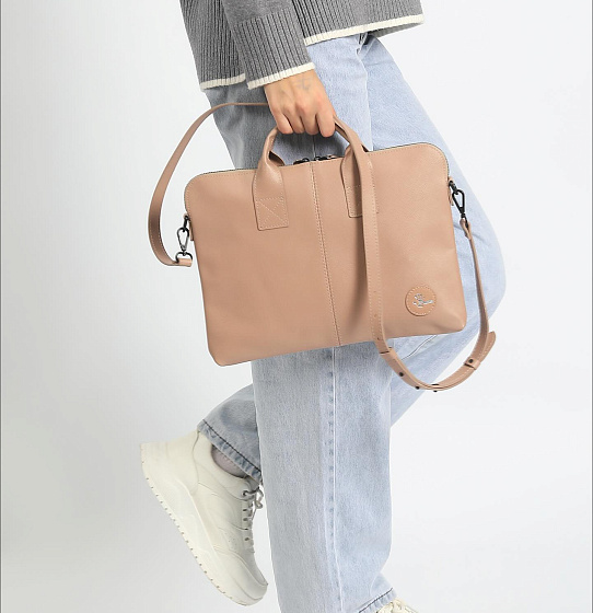 Сумка для ноутбука «Сити-лайн» (беж.)