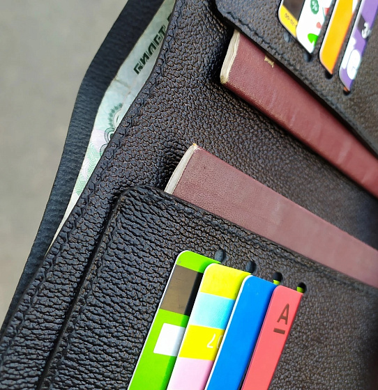Кошелёк для паспортов, наличных и карт