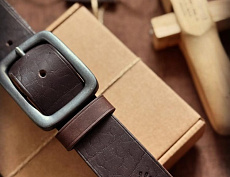 Ремень "Техас Браун" из натуральной кожи