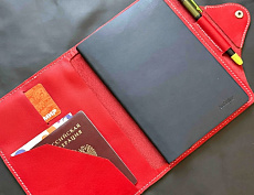 Обложка для ежедневника А6 (красная)