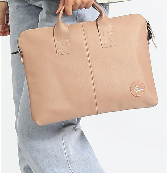 Сумка для ноутбука «Сити-лайн» (беж.)