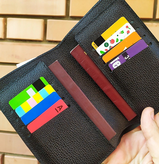 Кошелёк для паспортов, наличных и карт